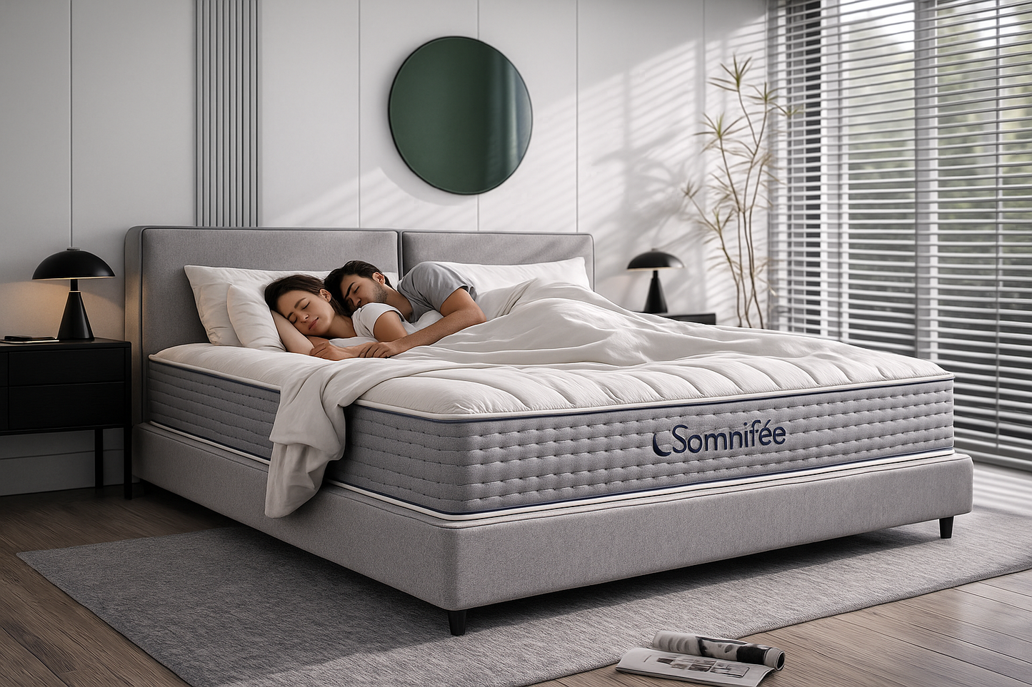 Matelas série Hybride+ ressorts ensachés épaisseur 27 cm Somnifée